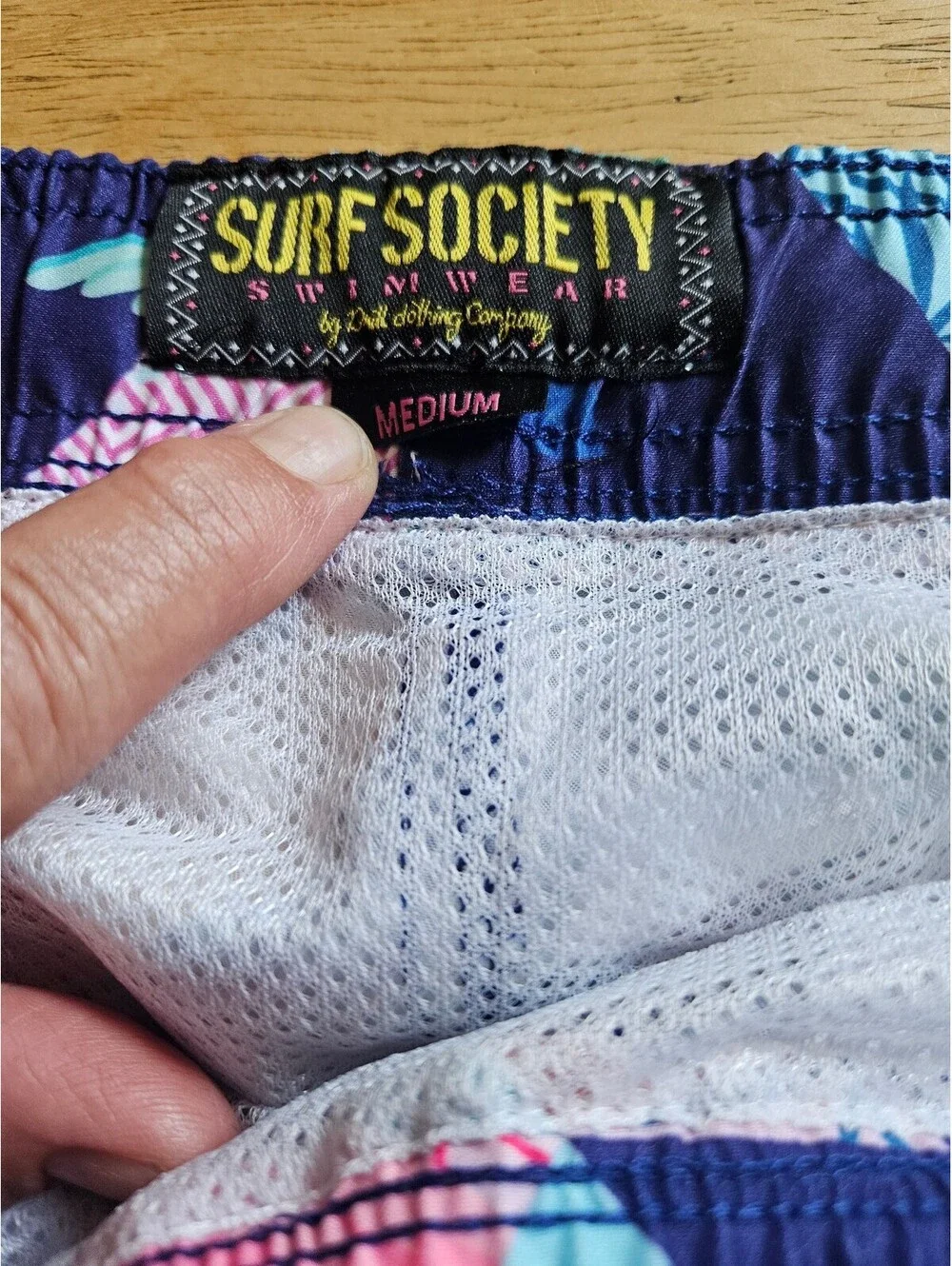 Surf Society Men's Medium Multi-Color Tropical Flamingo Parrot Swim Trunks NWT